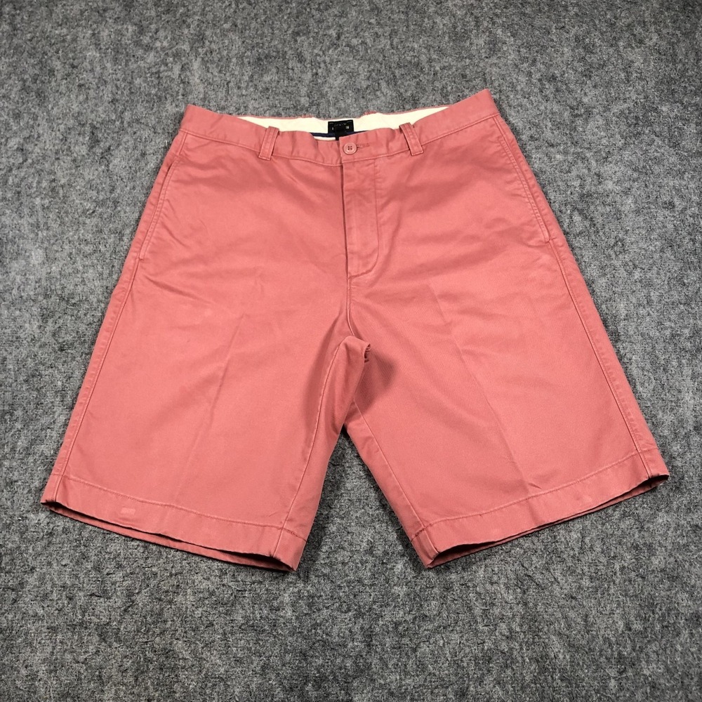 J. Crew Factory Men's Coral Flat-Front Chino Shorts